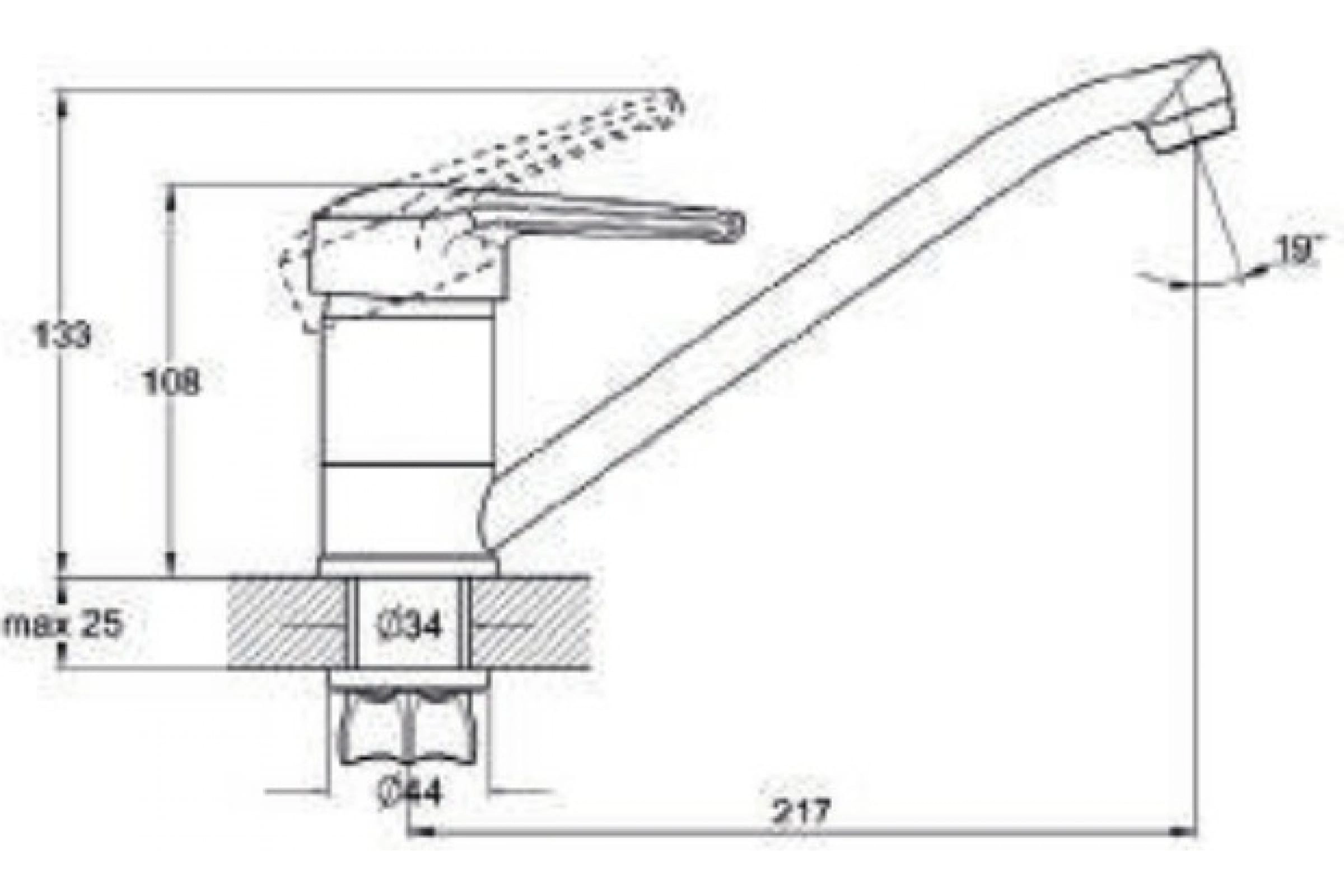 Смеситель в/м GLAUF SIT4-A182 СП-image-1