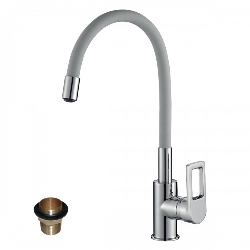 Смеситель для мойки с гибким изливом Rossinka Z35-35U-Gray