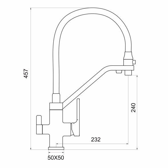 Смеситель для мойки Gappo G4317-6-image-1