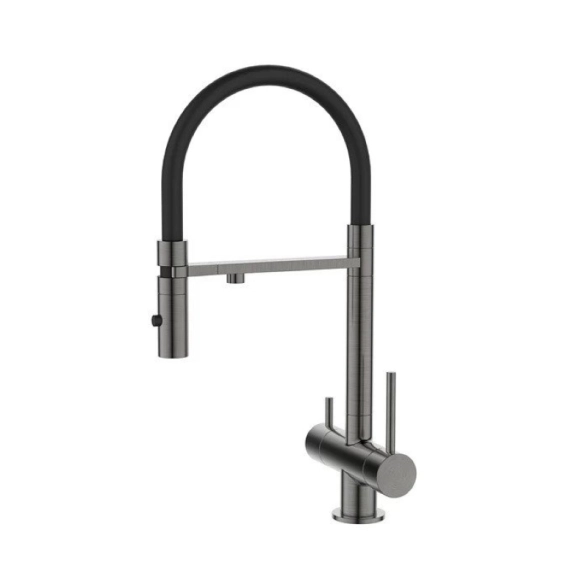 Смеситель в/м IDDIS Ace ACEGMFFi05 высок. 3в1 графит