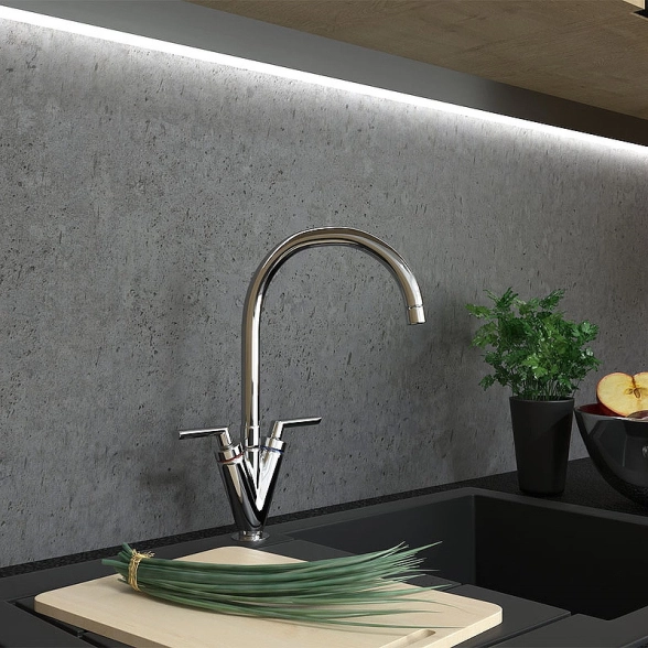 Смеситель в/м Paini Нептун 64CR572NPKM хром-image-2