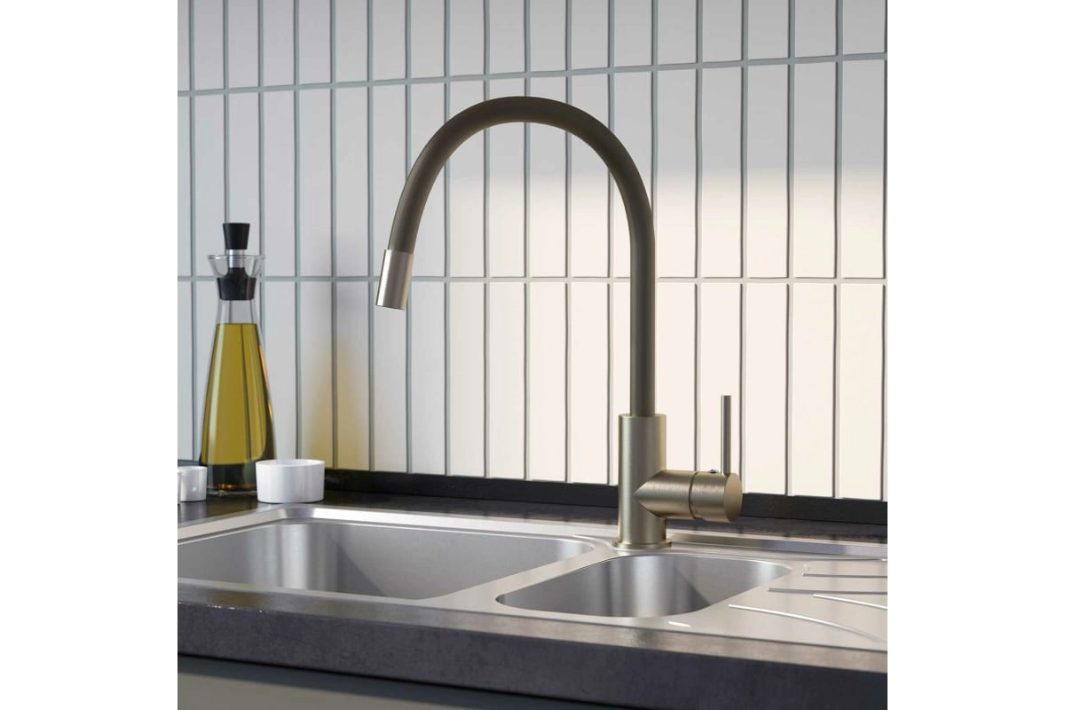 Смеситель в/м IDDIS Kitchen K36BNJ0i05 сатин-image-1
