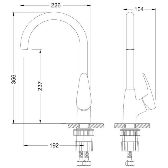 Смеситель в/м LEMARK Линара 35k LM0405PGS серый шелк-image-1