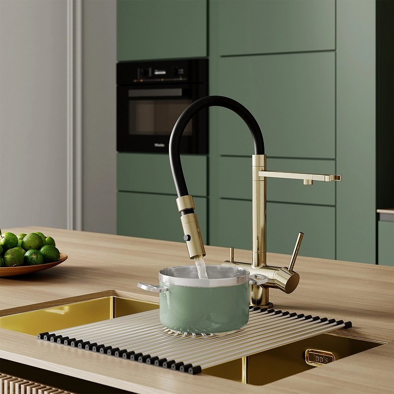Смеситель в/м IDDIS Ace ACEMGFFi05 золото мат-image-3