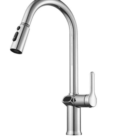Смеситель в/м Esko Кухня/Kitchen K15LED вытяжной изл. хром