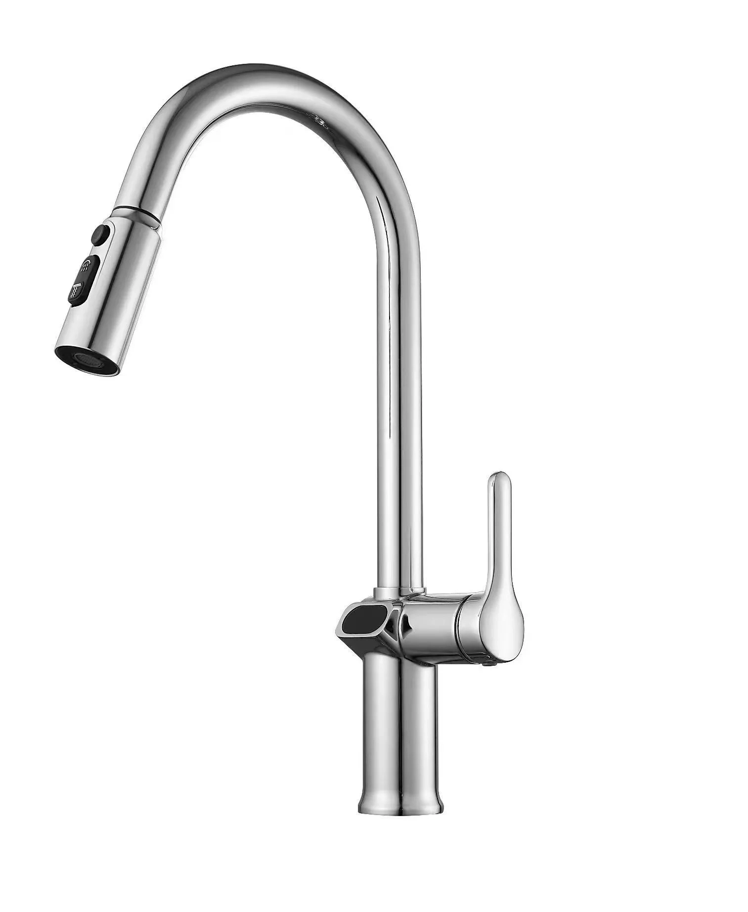 Смеситель в/м Esko Кухня/Kitchen K15LED вытяжной изл. хром