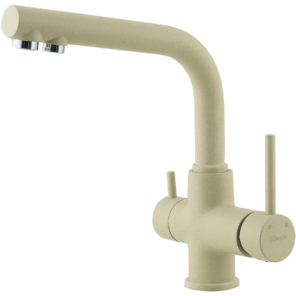 Смеситель в/м Lemark Комфорт LM3061PBG бежевый