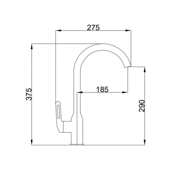 Смеситель в/м Haiba HB70825-3 Графит AUT-image-2