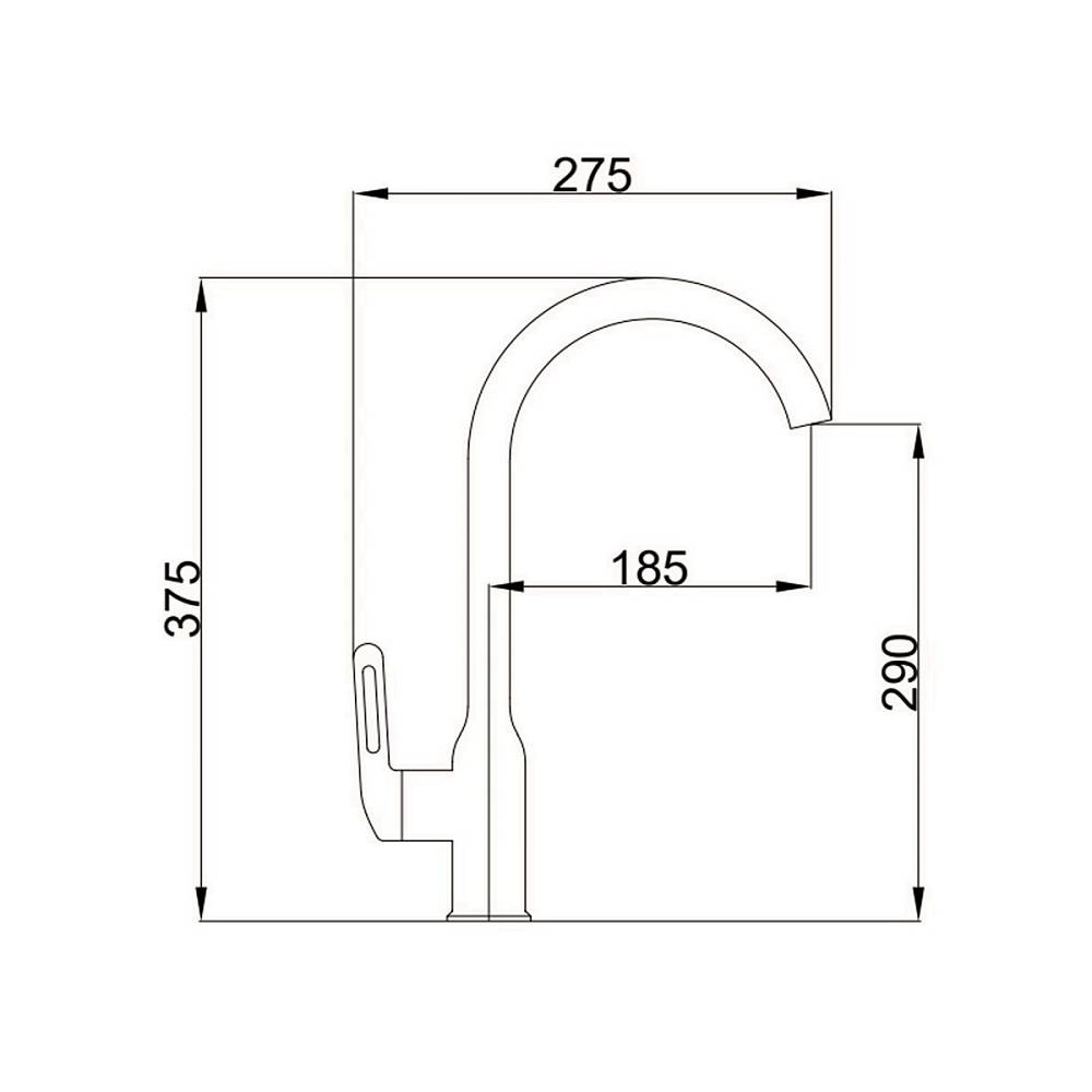 Смеситель в/м Haiba HB70825-3 Графит AUT-image-2