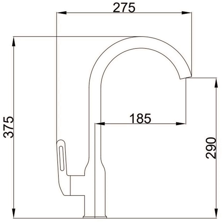 Смеситель в/м Haiba HB70825-5 Мат.золото-image-3
