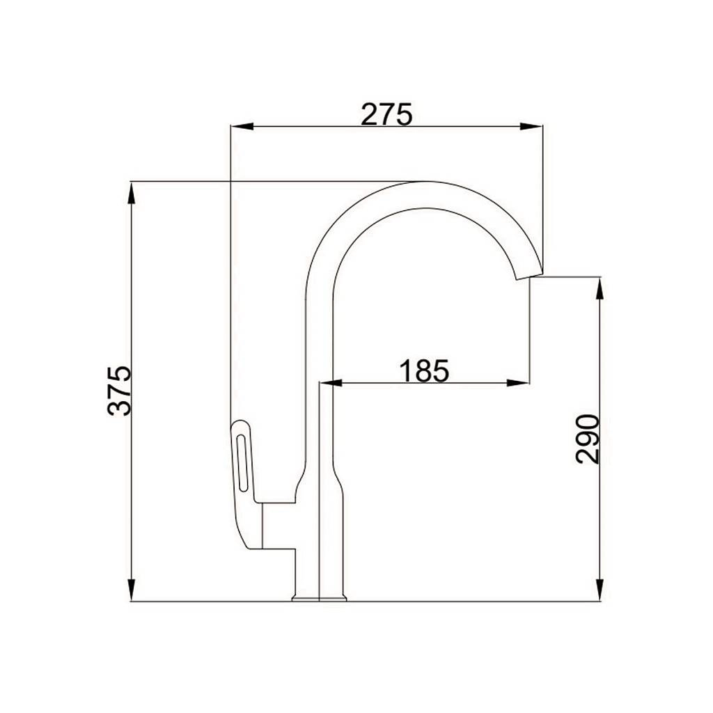 Смеситель в/м Haiba HB70825-7 Черный-image-1