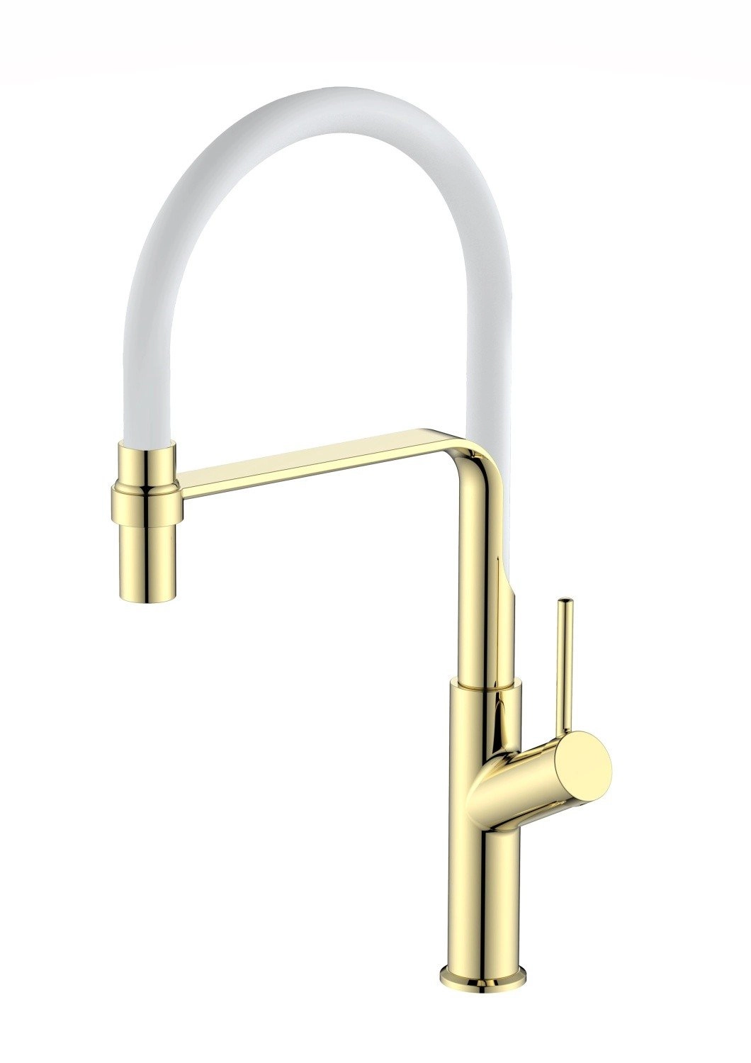 Смеситель д/м Esko Кухня/Kitchen K50GW золото/белый