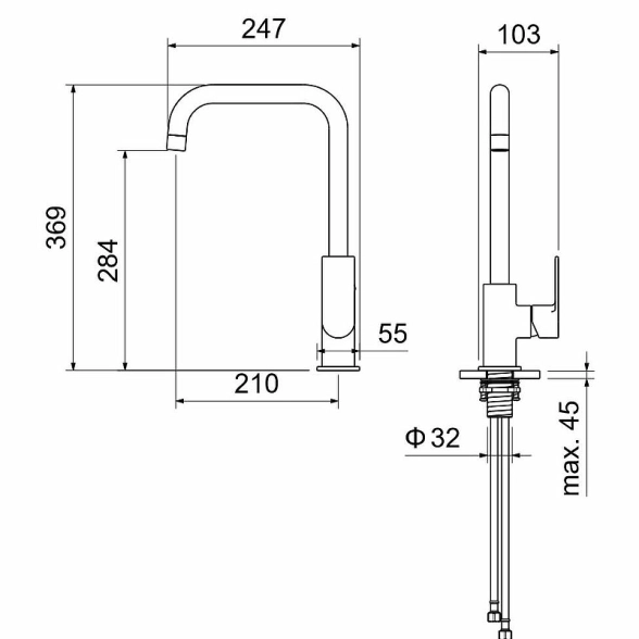 Смеситель для мойки AQUATEK Лира AQ1480CR-image-2