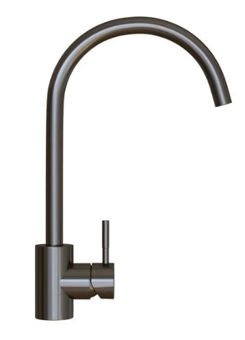 Смеситель д/м Mixline MLSS-0303BL трубчатый излив черный графит