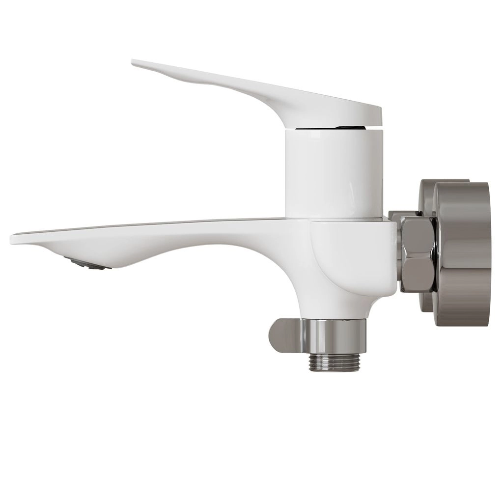 Смеситель д/в 35к MIXLINE ML-41-01 Swan White белый хром-image-1