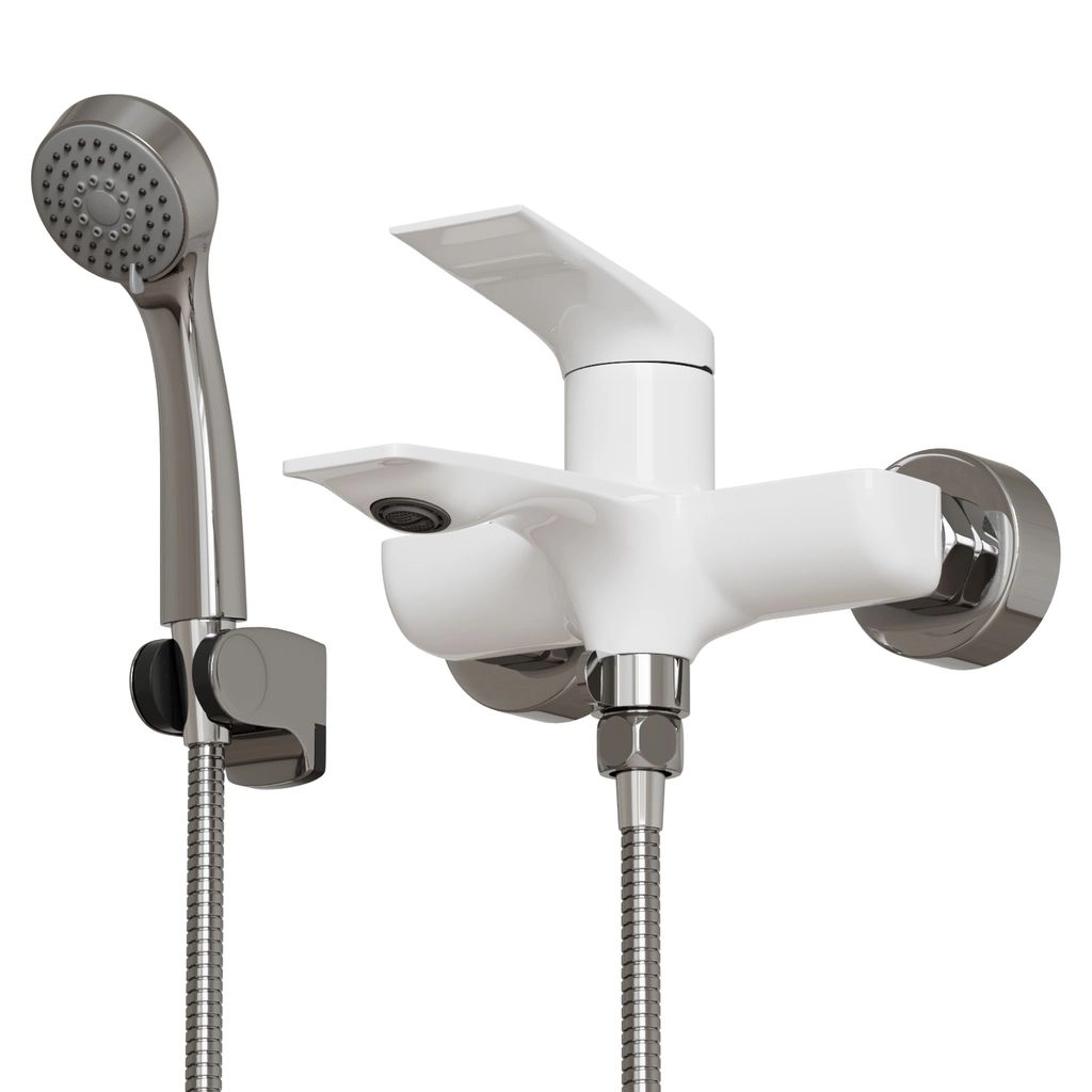 Смеситель д/в 35к MIXLINE ML-41-01 Swan White белый хром