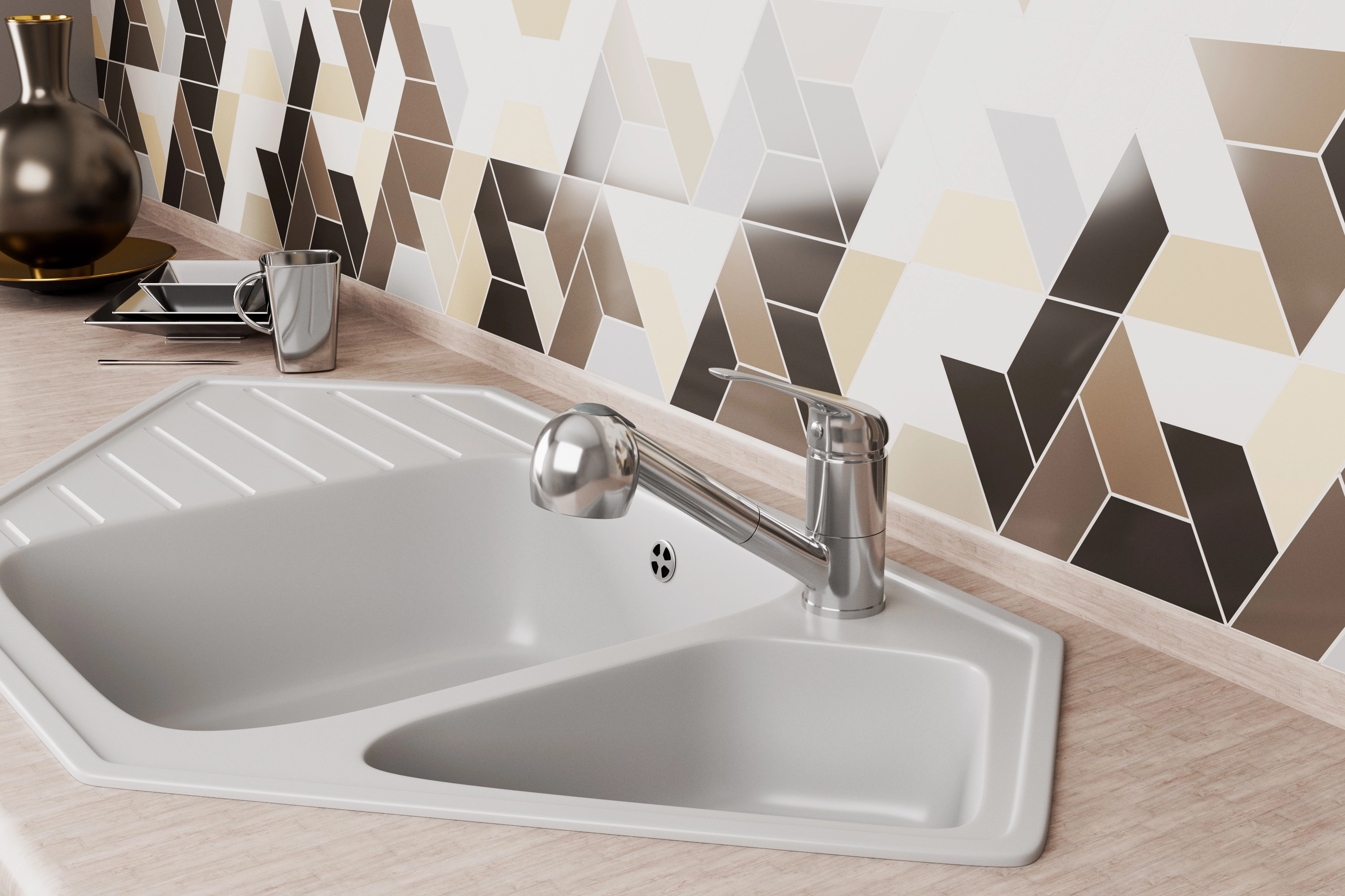 Смеситель для мойки RUSH Corsica CO4240-25 хром-image-1