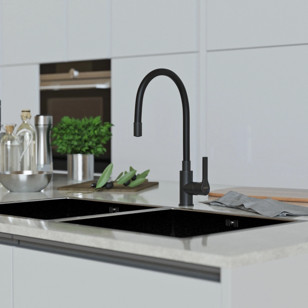 Смеситель в/м MIXLINE Round Black ML23-097 черный-image-3