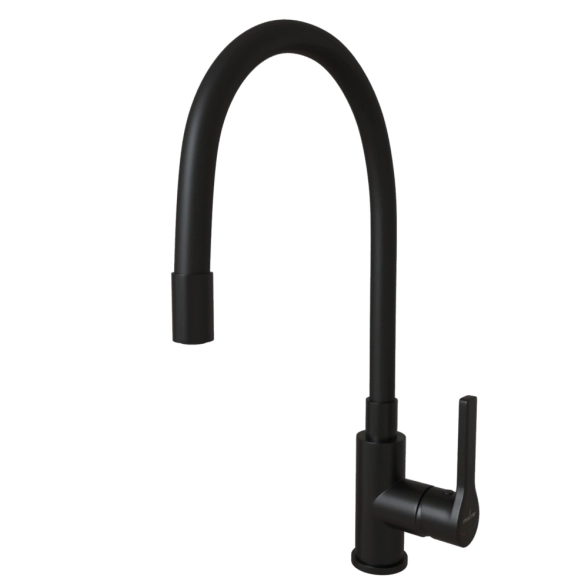 Смеситель в/м MIXLINE Round Black ML23-097 черный