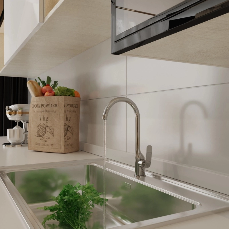 Смеситель для мойки Mixline 30k ML21-032 Elegant с высоким изливом-image-3