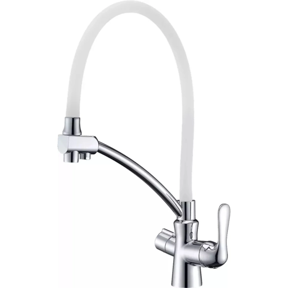 Смеситель для мойки Lemark Комфорт LM3070C-White