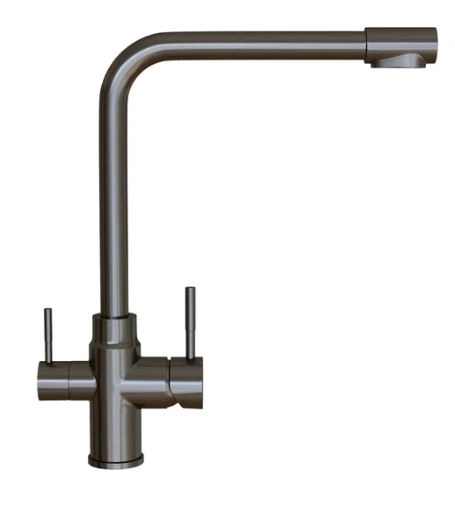 Смеситель д/м Mixline MLSS-0320BL черный графит