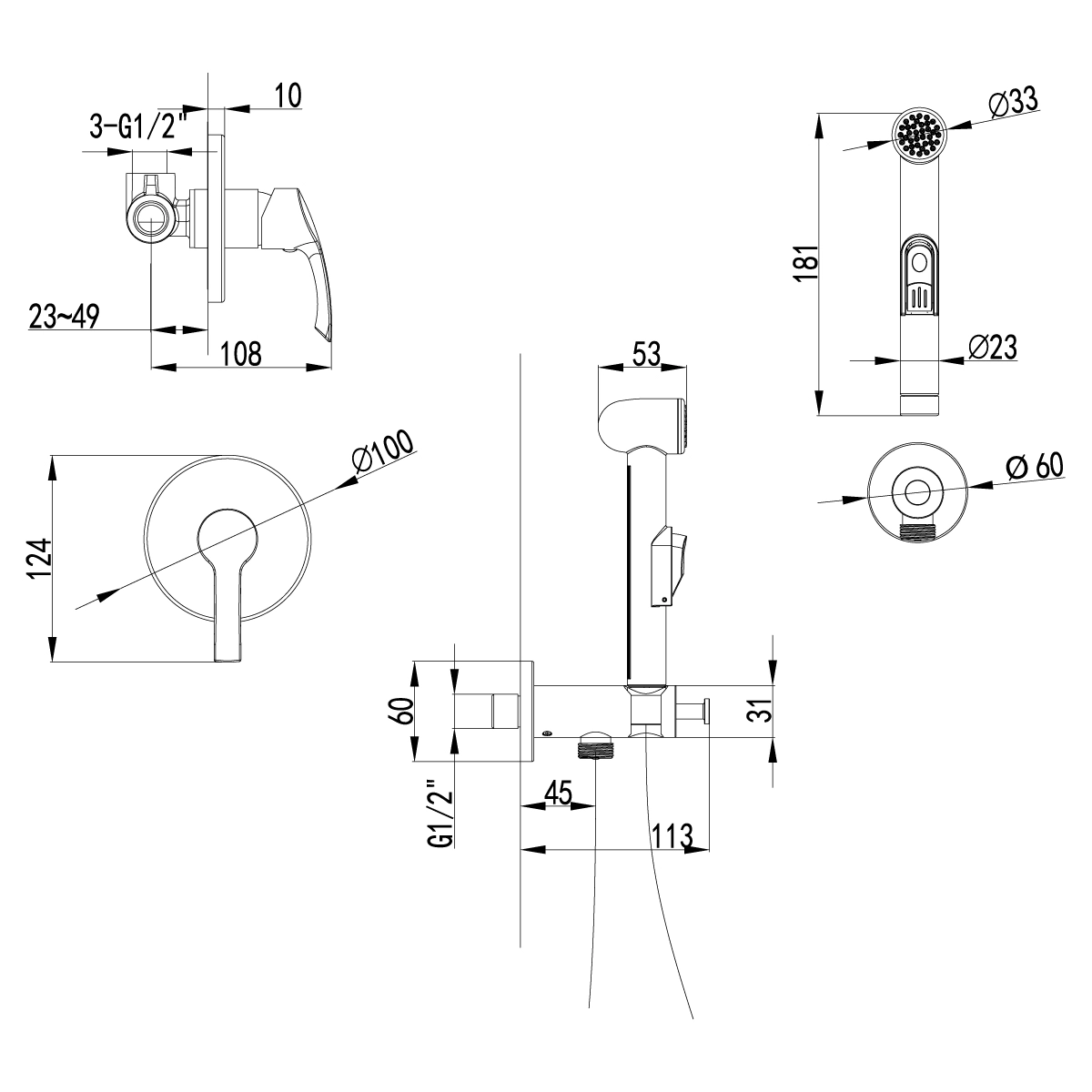 Смеситель д/биде Lemark LM1119C New-image-1