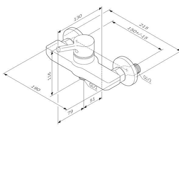 Смеситель д/душа Am.Pm X-Joy S F85B20000 хром-image-6