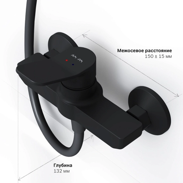 Смеситель для душа Am.Pm X-Joy F85A20022 черный-image-6