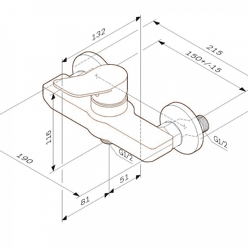 Смеситель для душа Am.Pm X-Joy F85A20022 черный-image-7