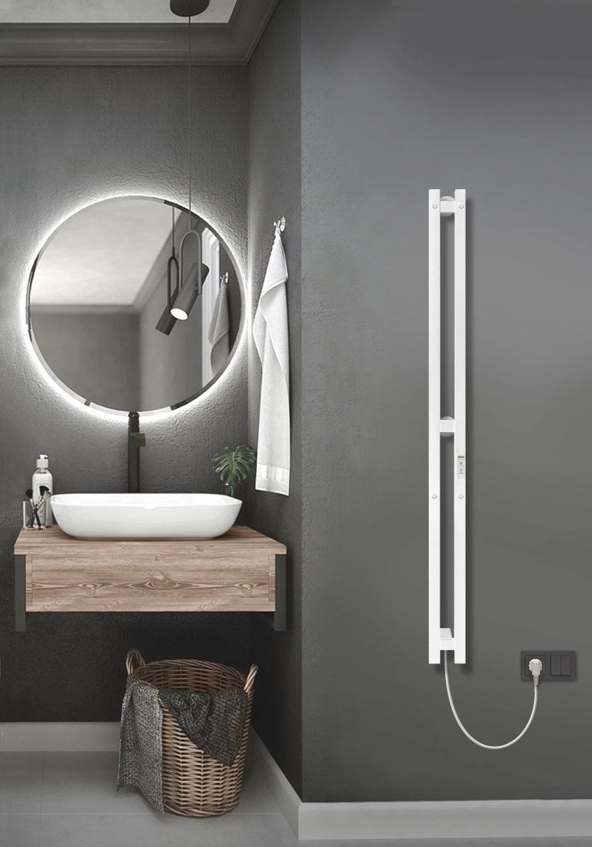 Полотенцесушитель электрический Style Pro 120x10 скрытый монтаж R/L-image-1