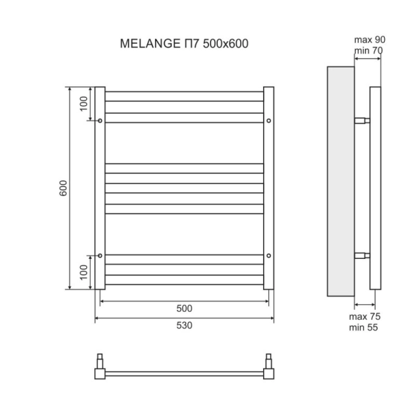 Пол/сушитель эл. Lemark Melage П7 LM49607EW 500x600 бел ZZ-image-1