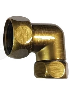 Соединение угловое гайка/гайка 1" x 1" бронза