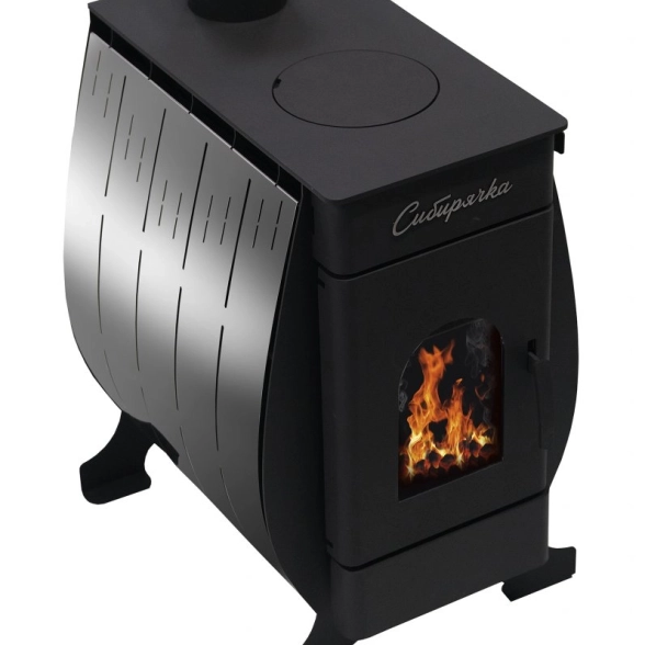 Печь воздухогрейная "Сибирячка" 9 (кожух нерж.ст)