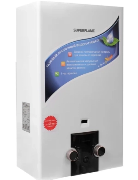 Колонка газ.Superflame SF0320 10л белый,ч/п