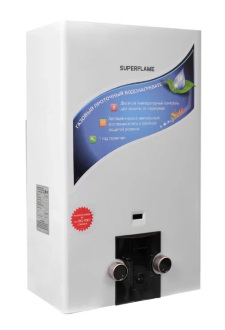 Колонка газ.Superflame SF0320 10л белый,ч/п