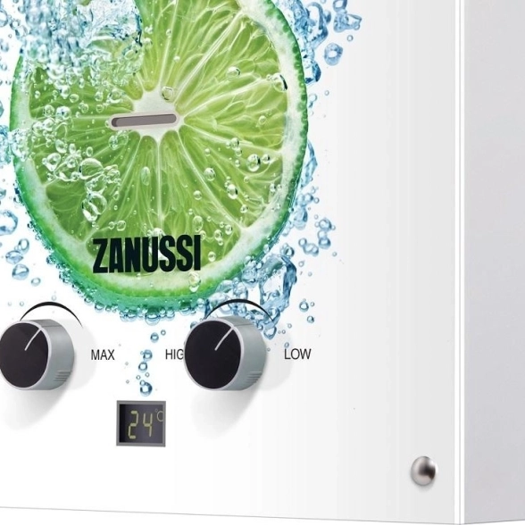 Колонка газовая Zanussi GWH 10 Fonte Glass Lime-image-4
