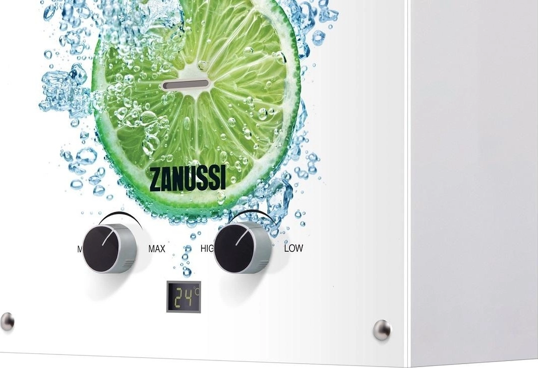 Колонка газовая Zanussi GWH 10 Fonte Glass Lime-image-4