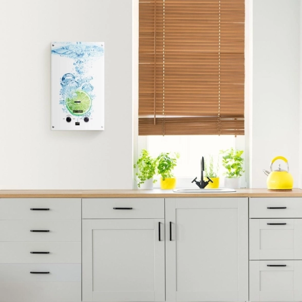 Колонка газовая Zanussi GWH 10 Fonte Glass Lime-image-5
