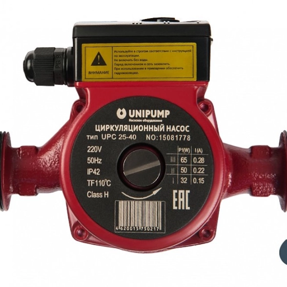 Насос циркуляционый UNIPUMP UPC 32-40 180 с гайками 514205