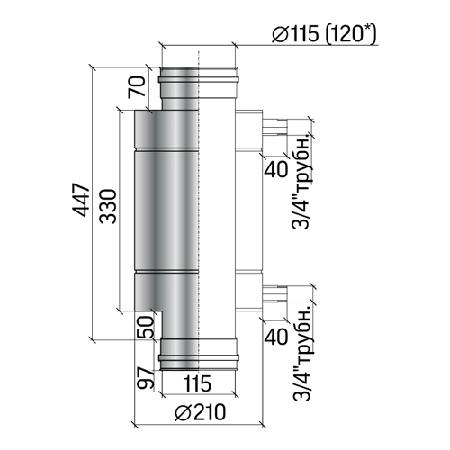 Титан 8 (S 12дм2) 304-0,8мм 115/D115 (К)-image-1