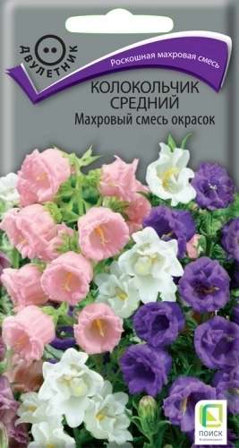 Колокольчик средний махровый смесь окрасок ЦВ 0,1гр