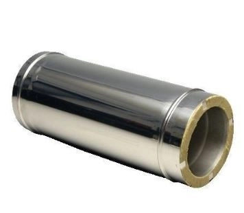 Сэндвич-труба 0,5м ф130х200 AISI 439/Оц 0,5мм/0,5мм (К)