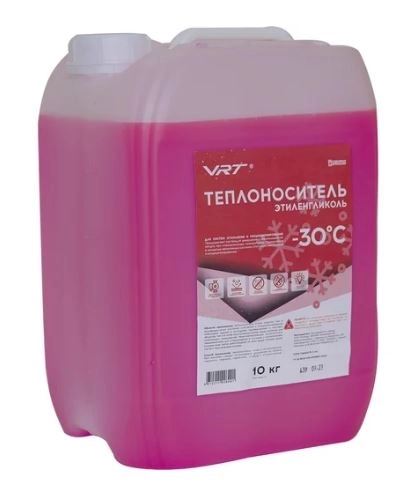Теплоноситель VRT VR.E.G.10.30 10кг этиленгликоль розовый