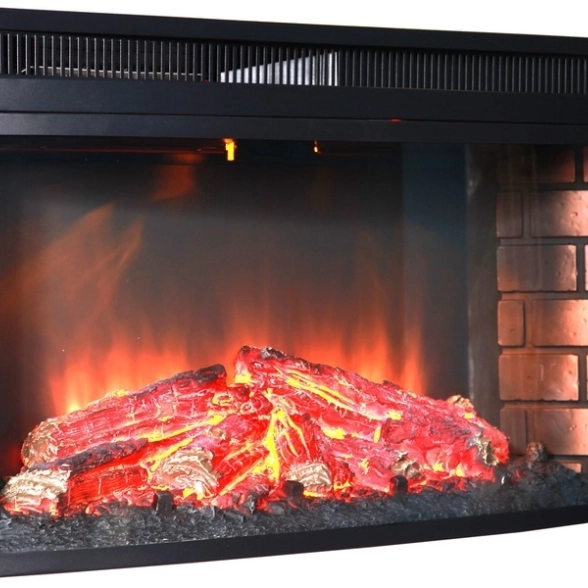 Камин электрический Interflame Giant ЕС с очагом Panoramic-33 IF-EF02 LED F/X Quartz бежевый-image-2