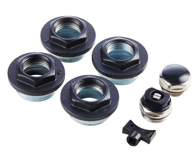 Набор присоединит. Royal Thermo 1/2" black