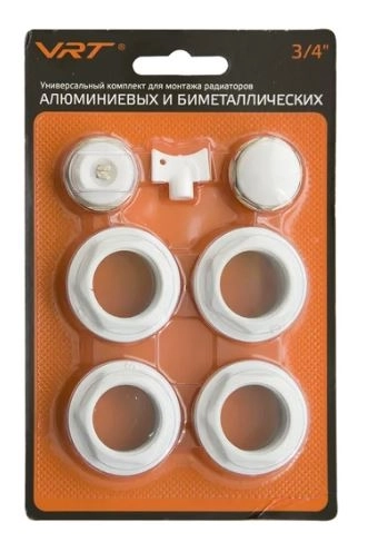 Комплект д/радиатора VRT 3/4" без кроншт.
