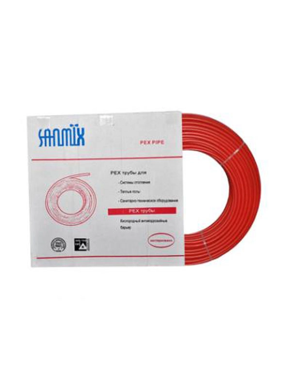 Труба PE-Xb Sanmix ПЭ 20*2.0мм PN12.5 красная