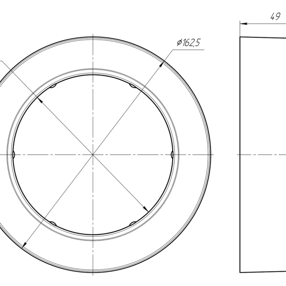 Розетка для трубы фановой 110 W 9900 Ани пласт-image-2