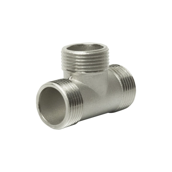 Тройник 3/4" нар/нар/нар VRT никель